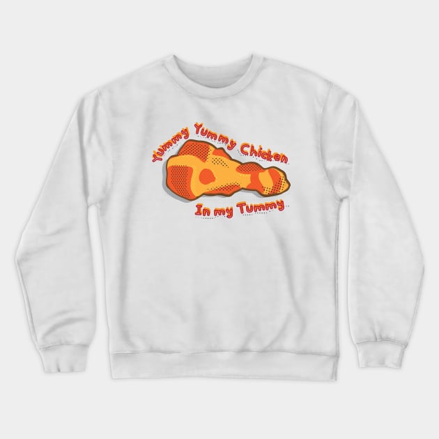 FUNNY CHICKEN FOOD Crewneck Sweatshirt by Rebelion